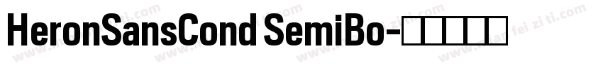 HeronSansCond SemiBo字体转换